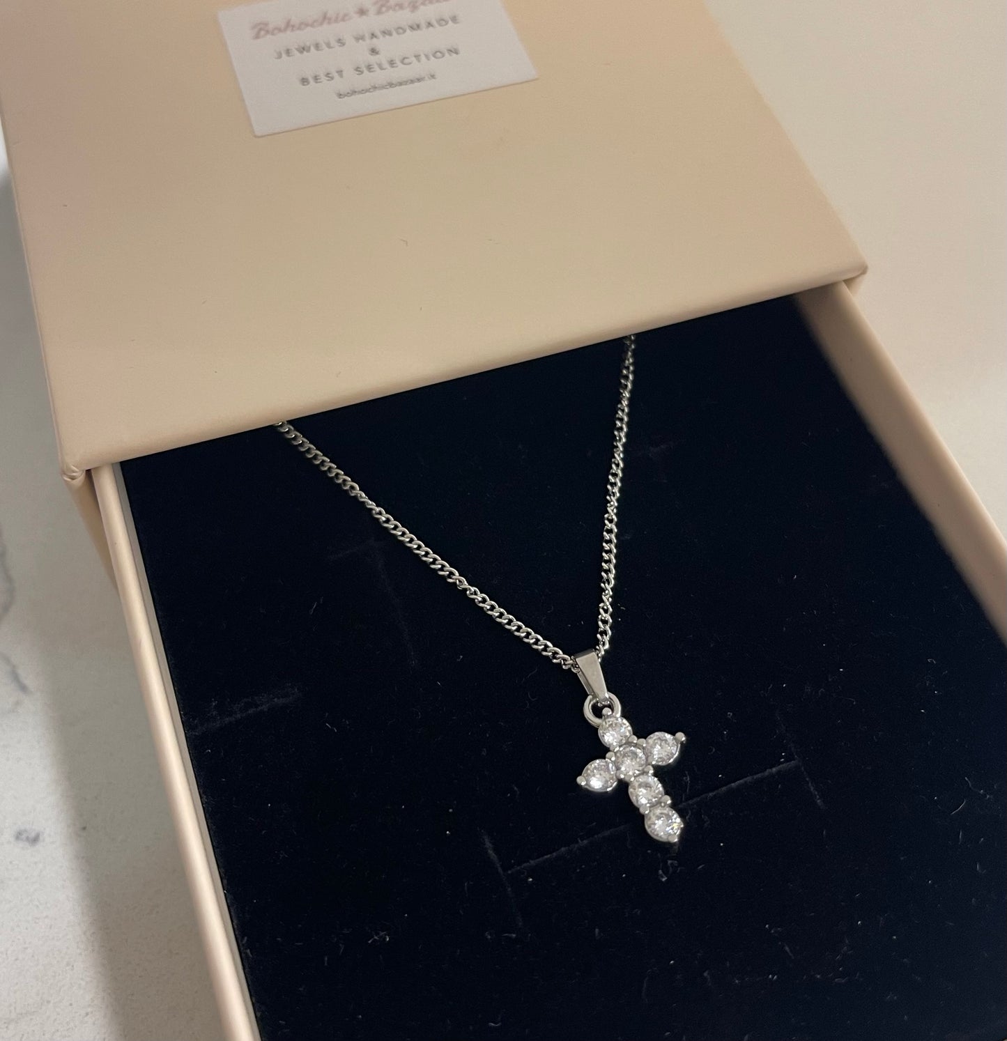 Crocette Silver Zircon Stones