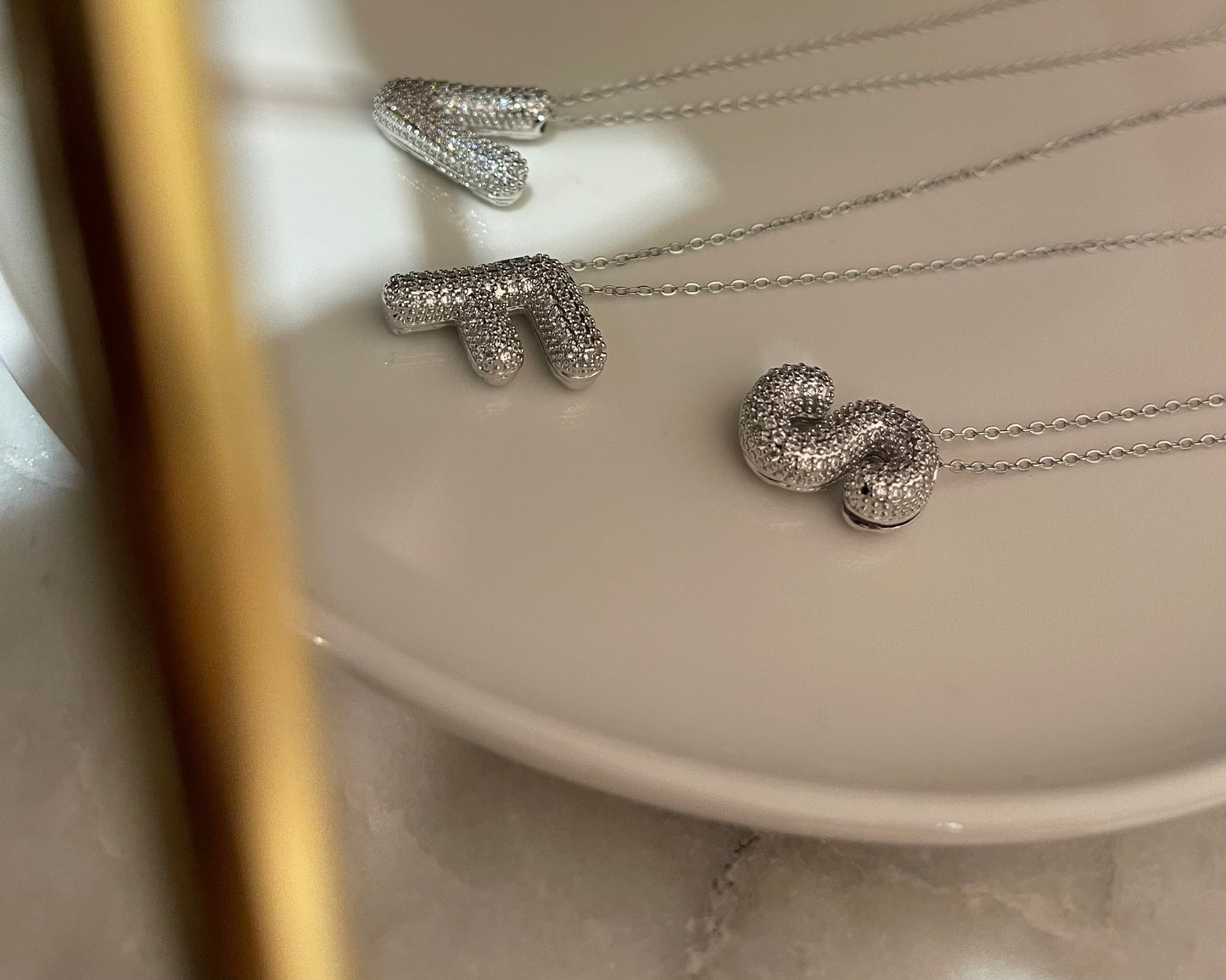 Collana MONOGRAM infilata SILVER