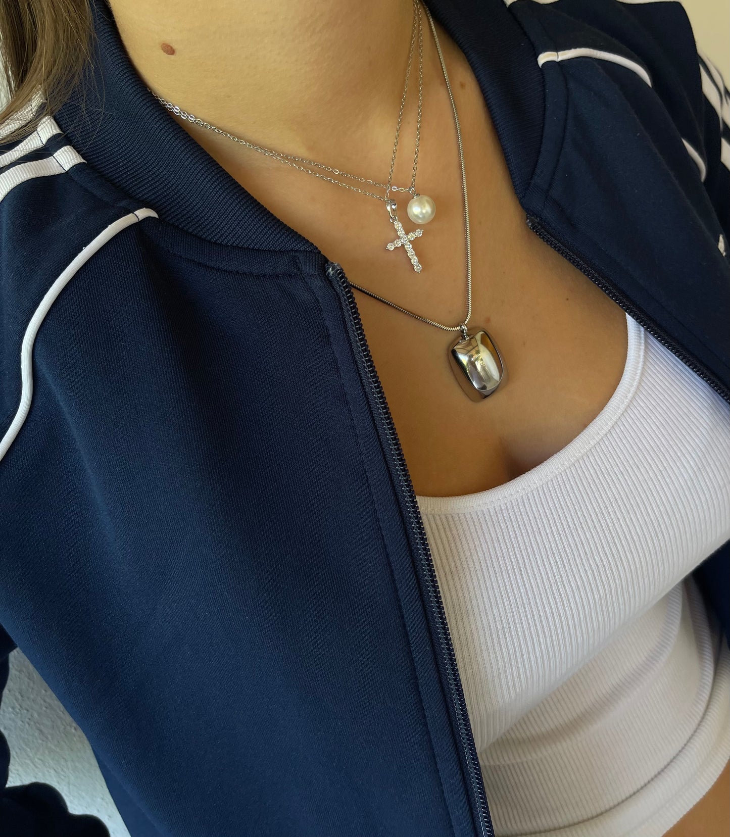 Collana Perla charm