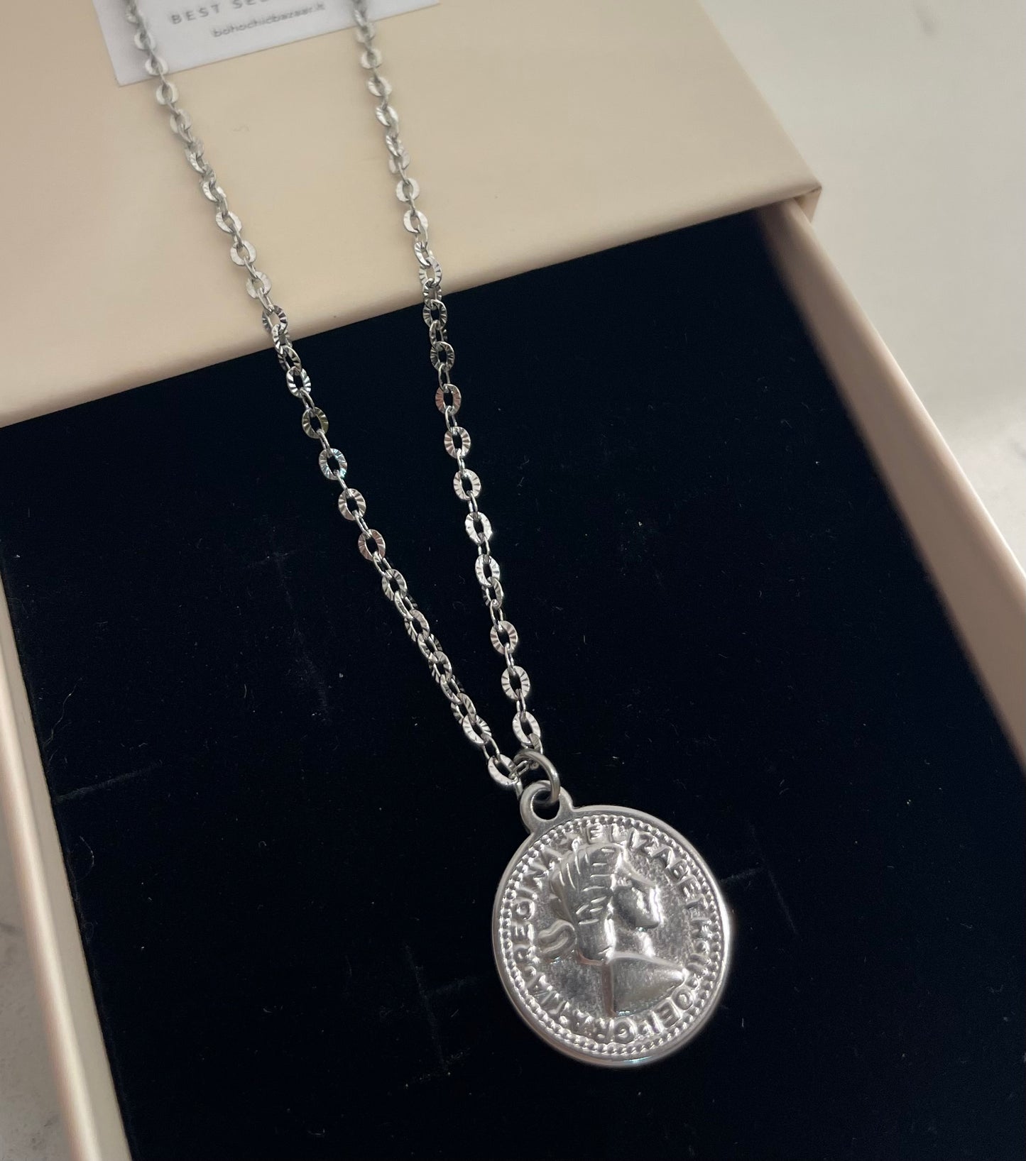 Collana Medaglia Silver