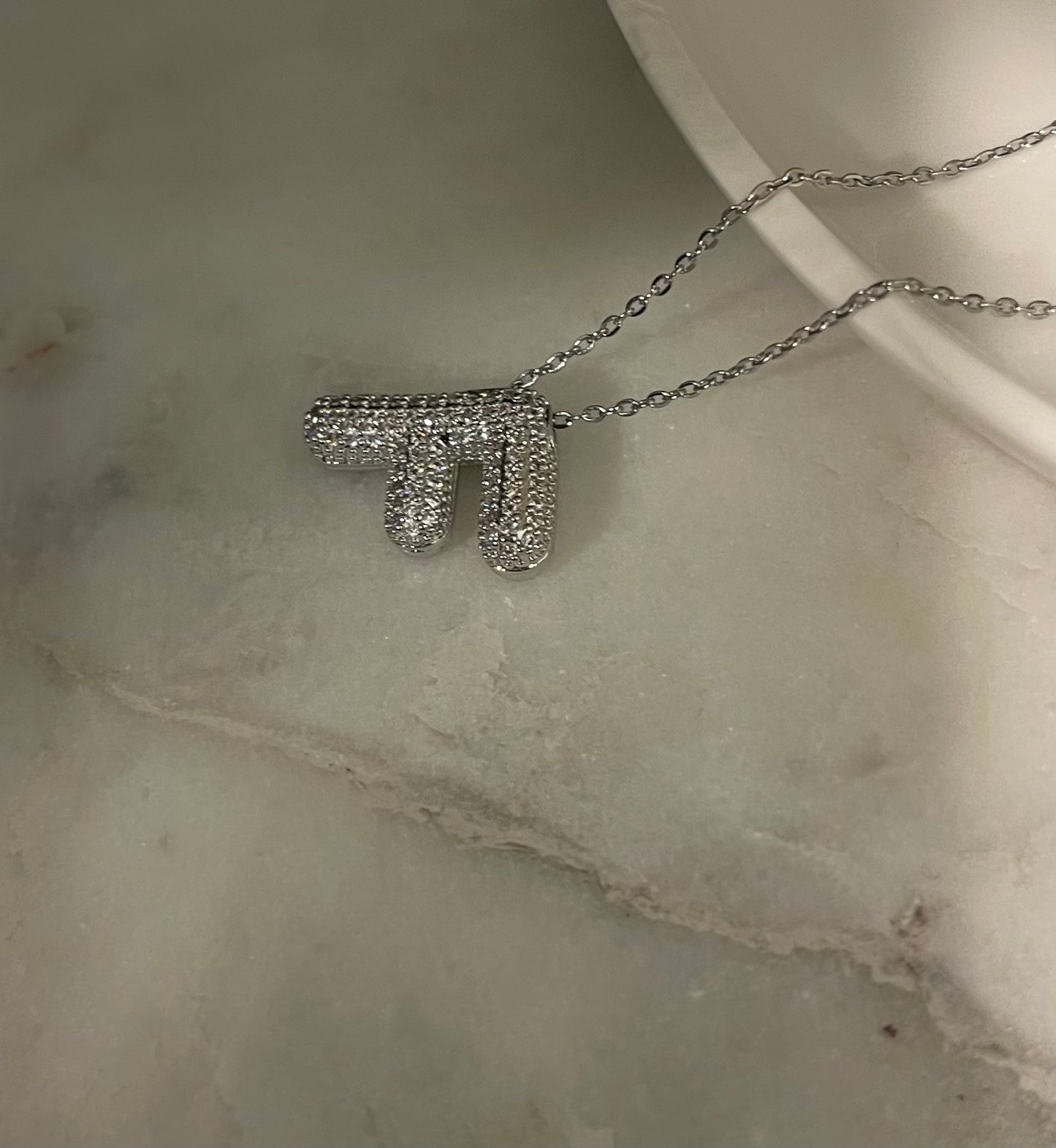 Collana MONOGRAM infilata SILVER