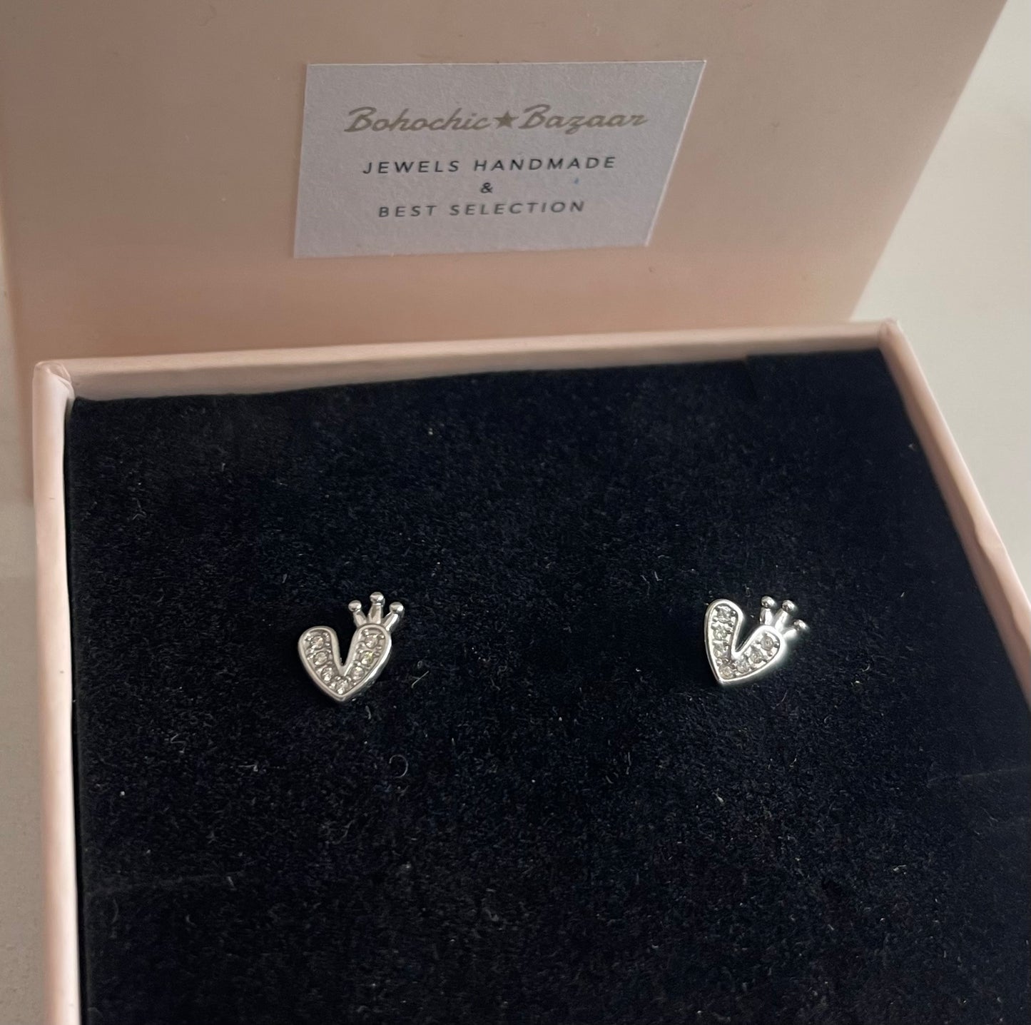 Bottoncini Silver Zirconati