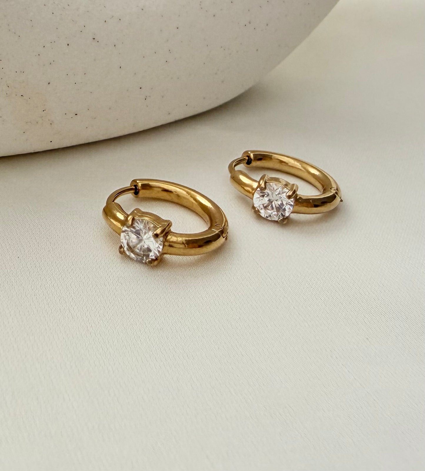 Mini Hoops punto Luce Gold