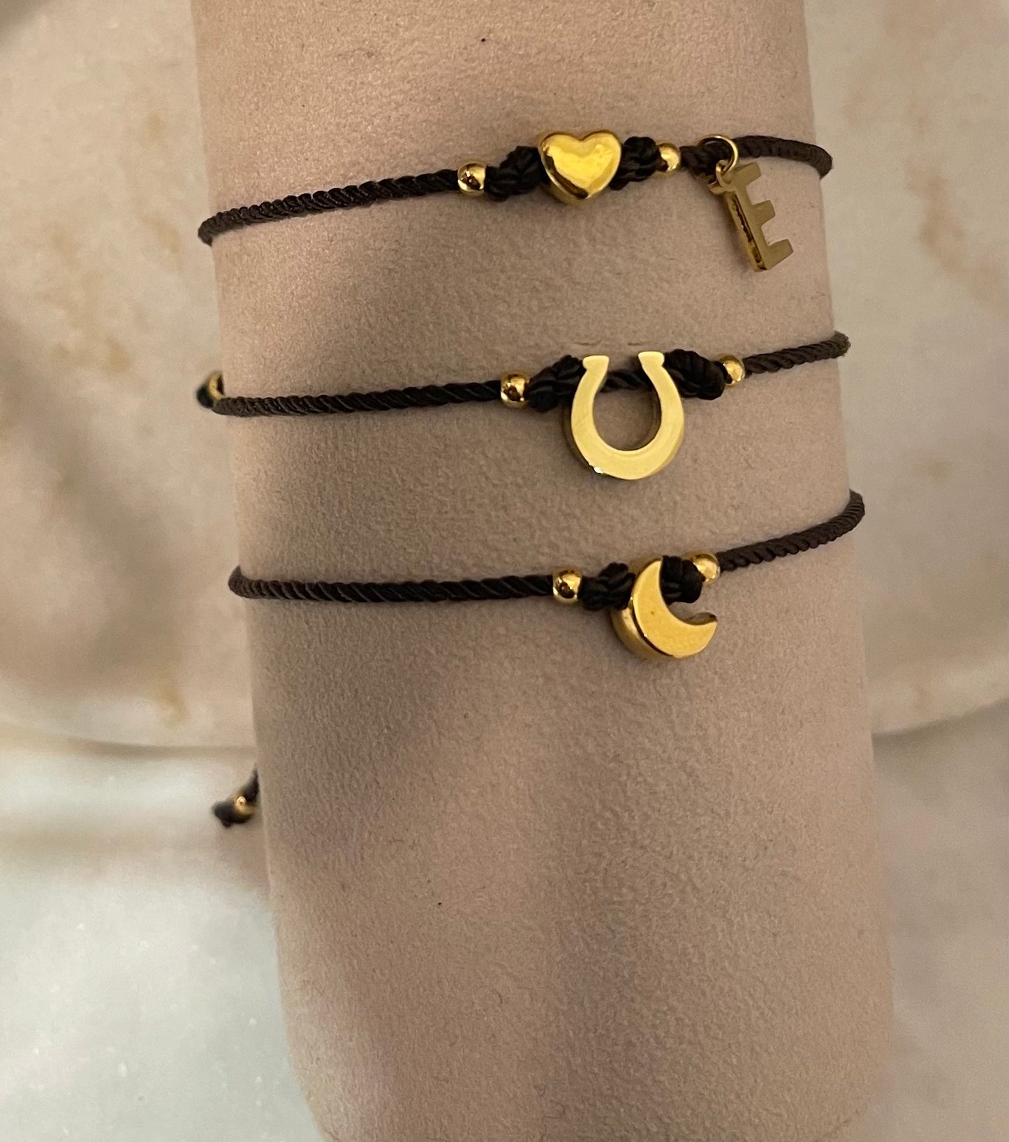 Braccialetto cordino cioccolato