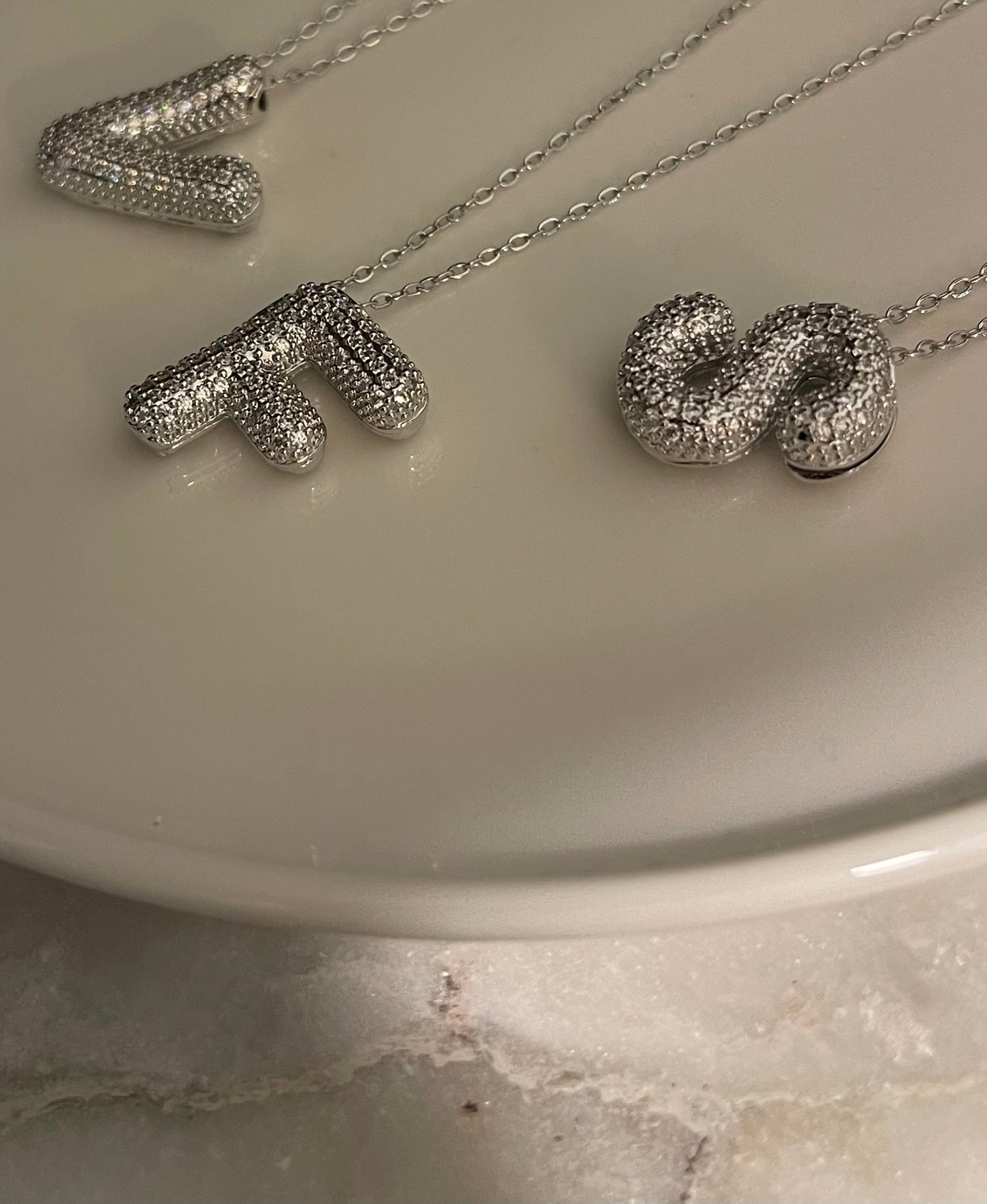 Collana MONOGRAM infilata SILVER