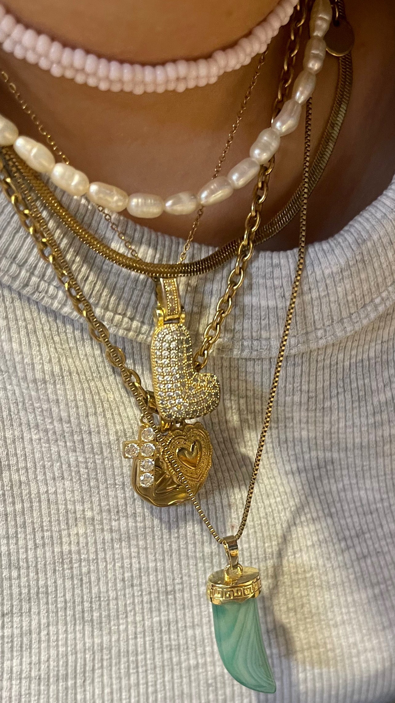 Collana Iniziale Glimmering GOLD