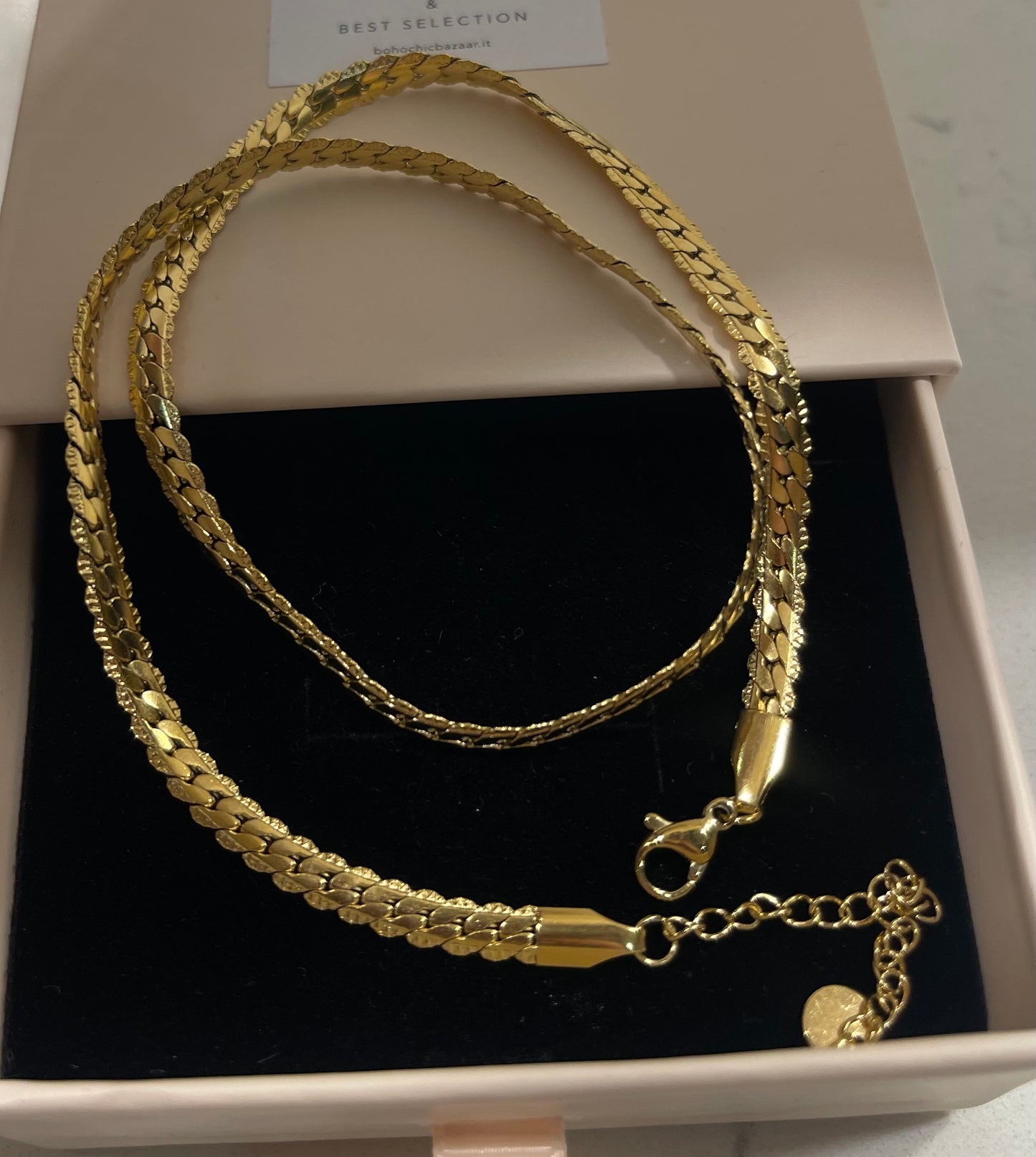 Collana treccina semirigida