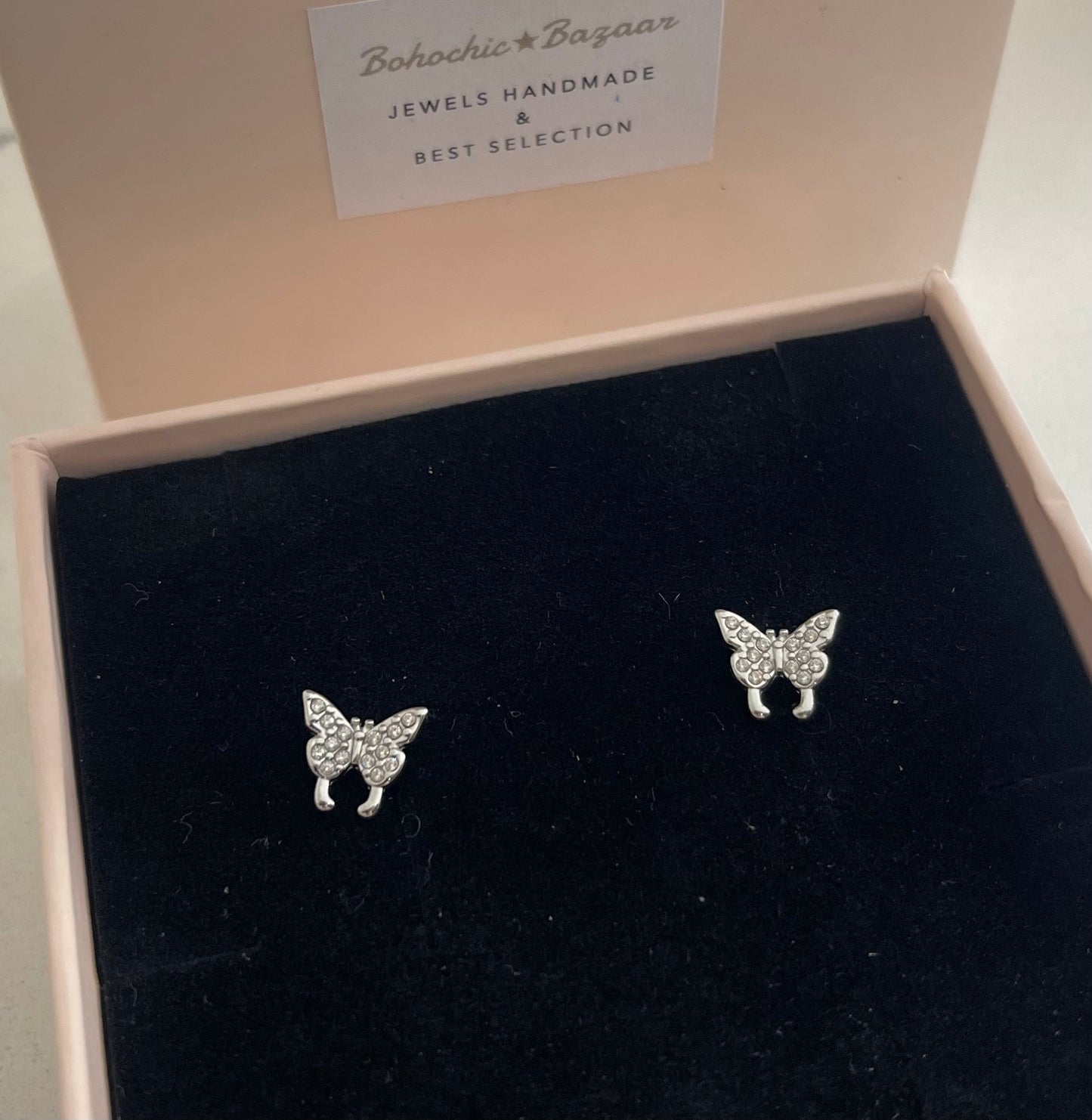Bottoncini Silver Zirconati