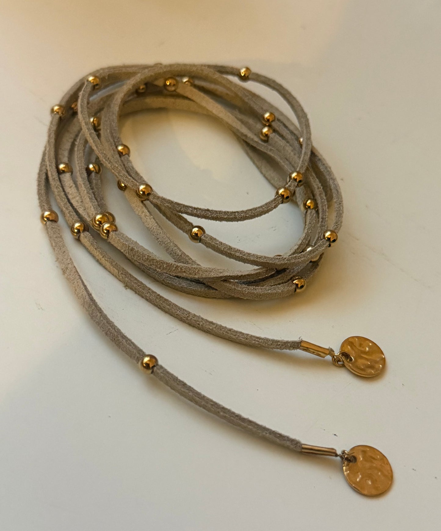 NAVAJO Choker Suede/GOLD