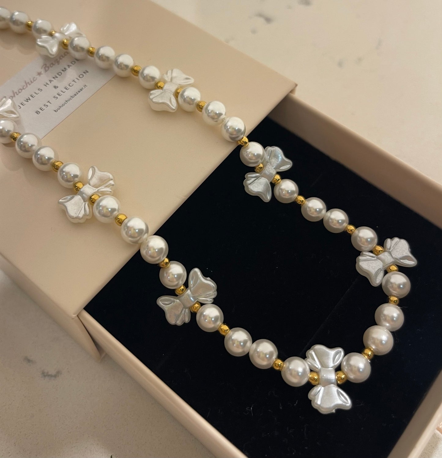 Collana Fiocchi Perle