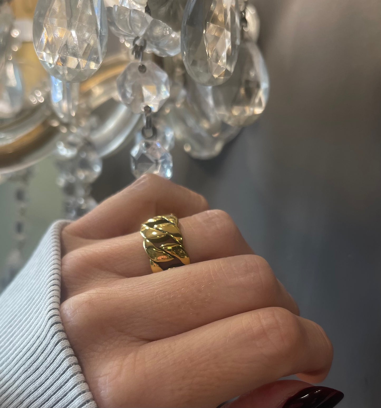 Anello Grumetta fascia larga
