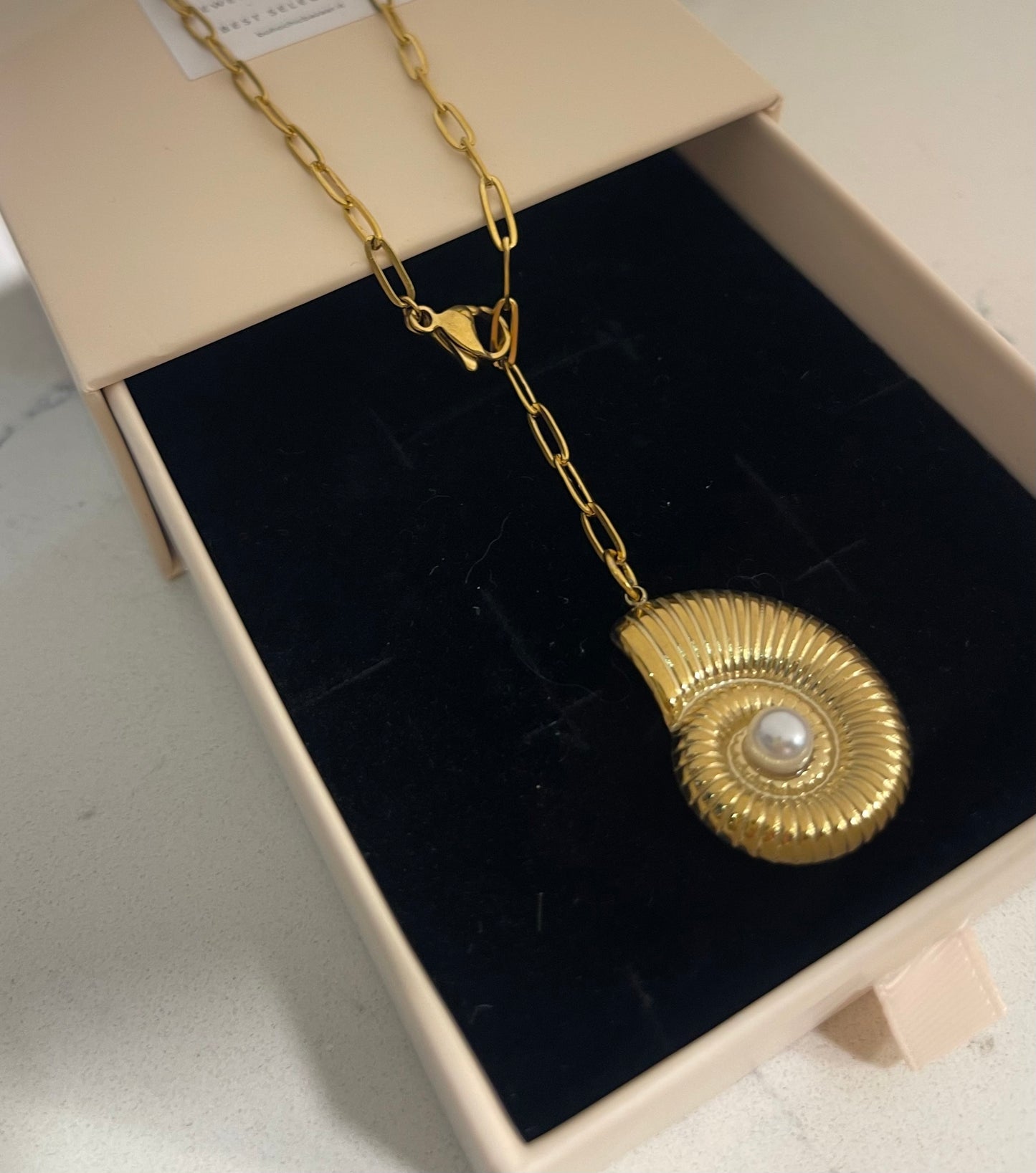 Collana Y Conchiglia Baguette