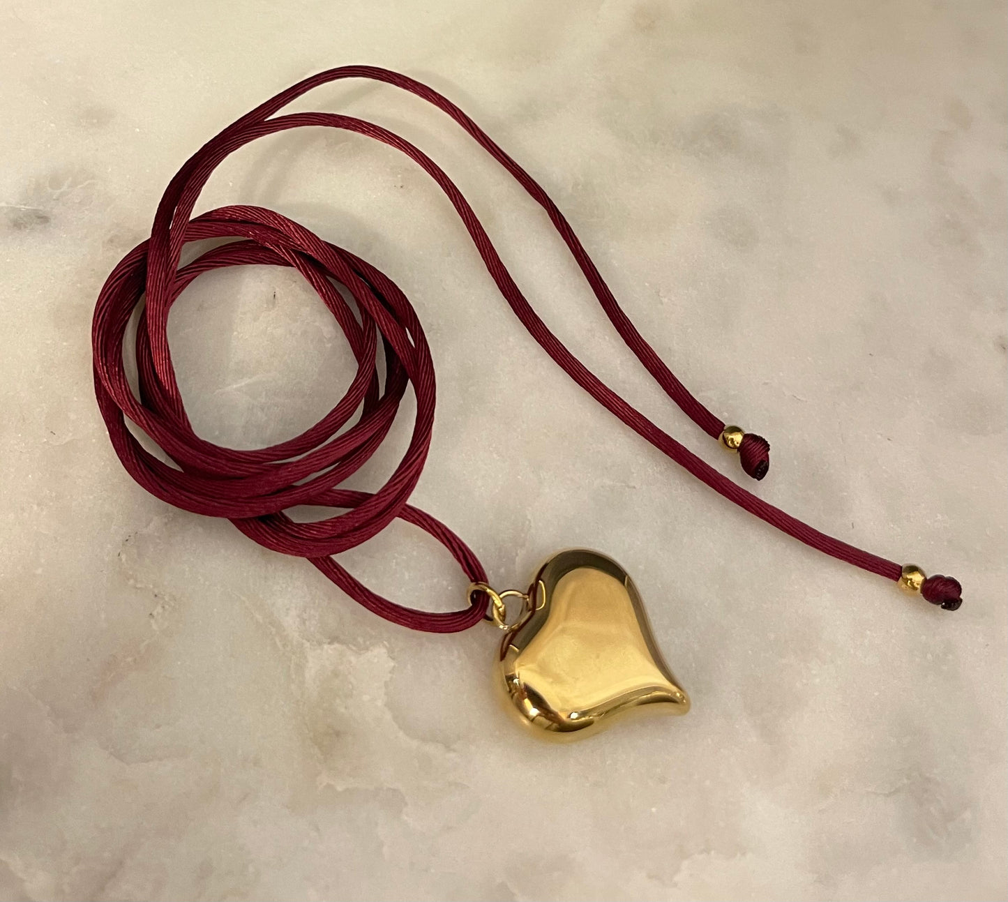 Choker Satin Burgundy