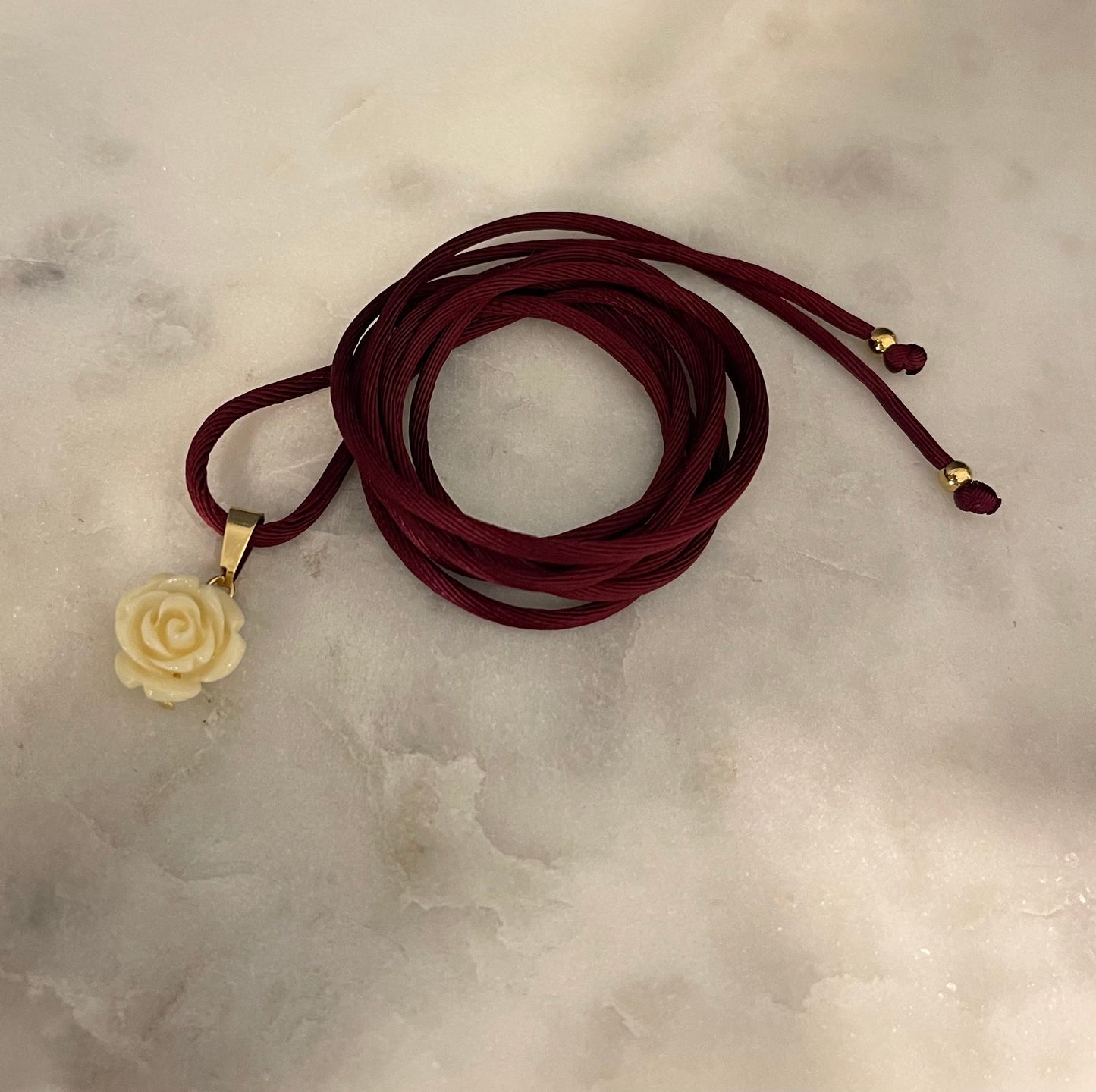 Choker Rosellina Burgundy