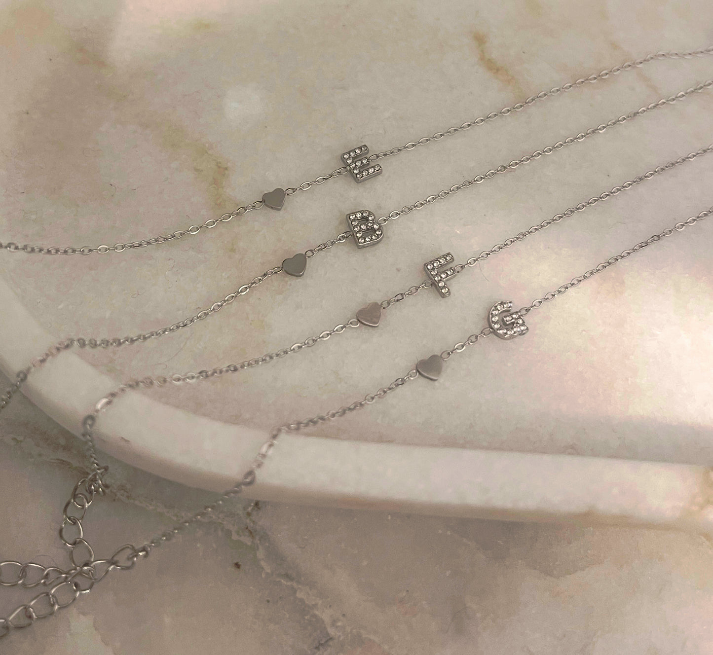 Braccialetto iniziale Silver