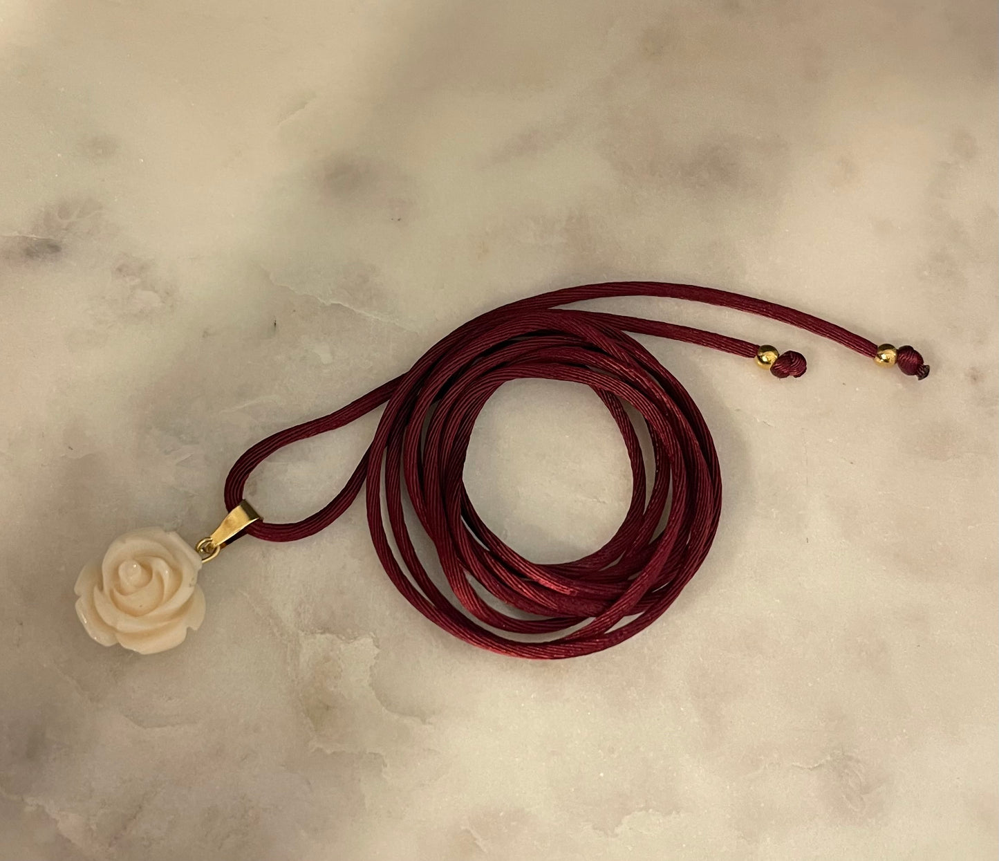Choker Rosellina Burgundy