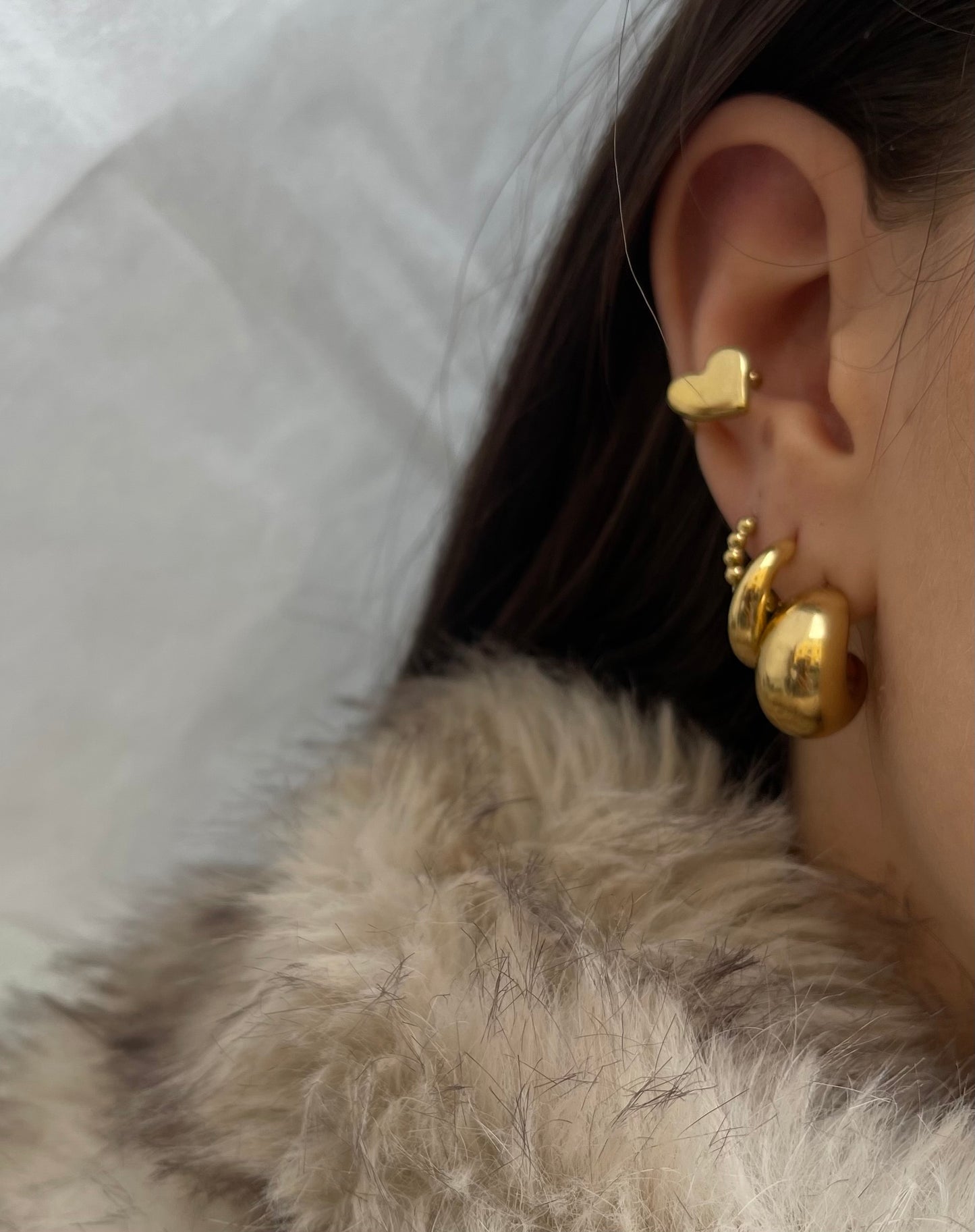 Earcuff Cuoricino Bold