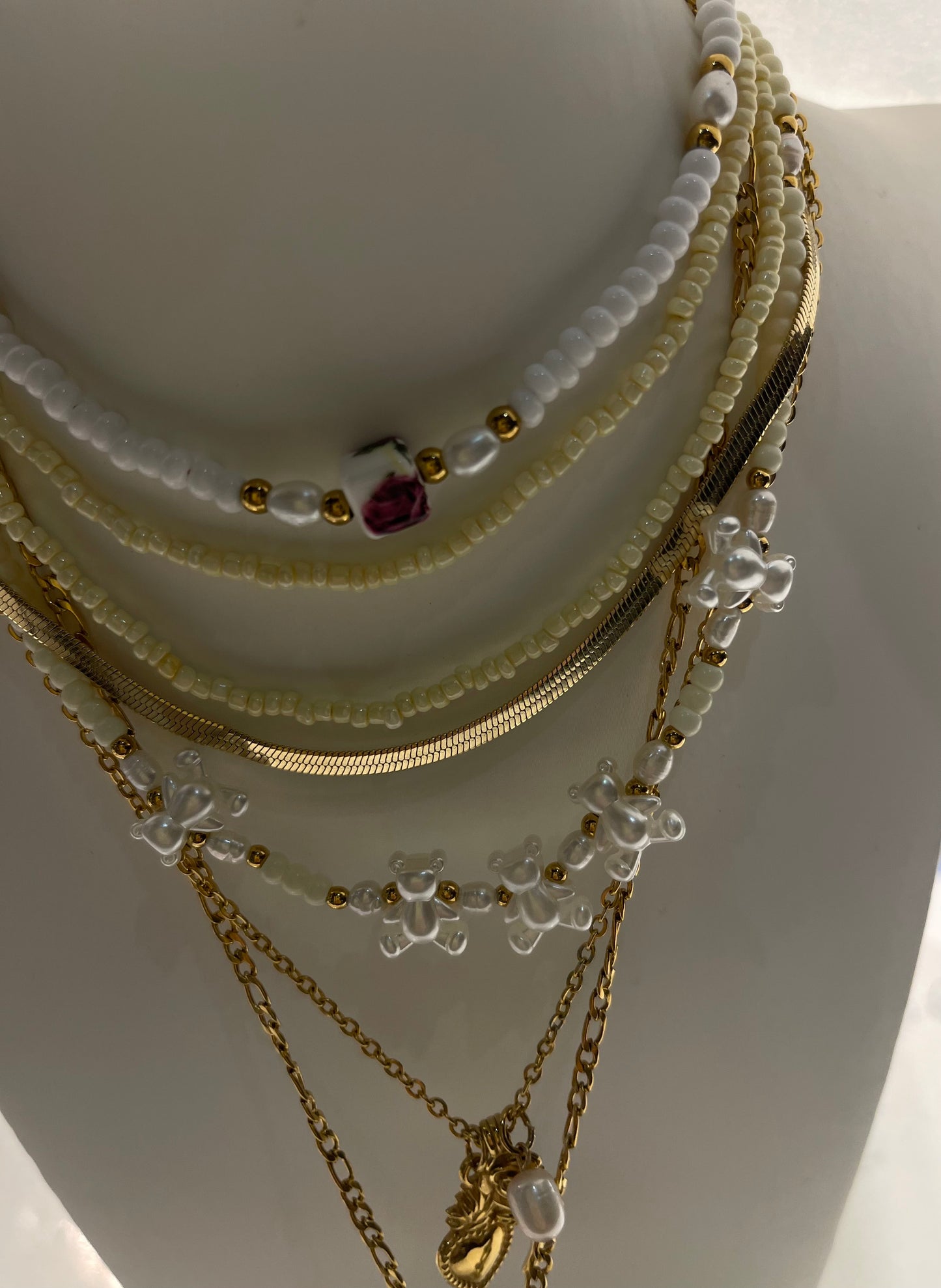 Collana Romantic White