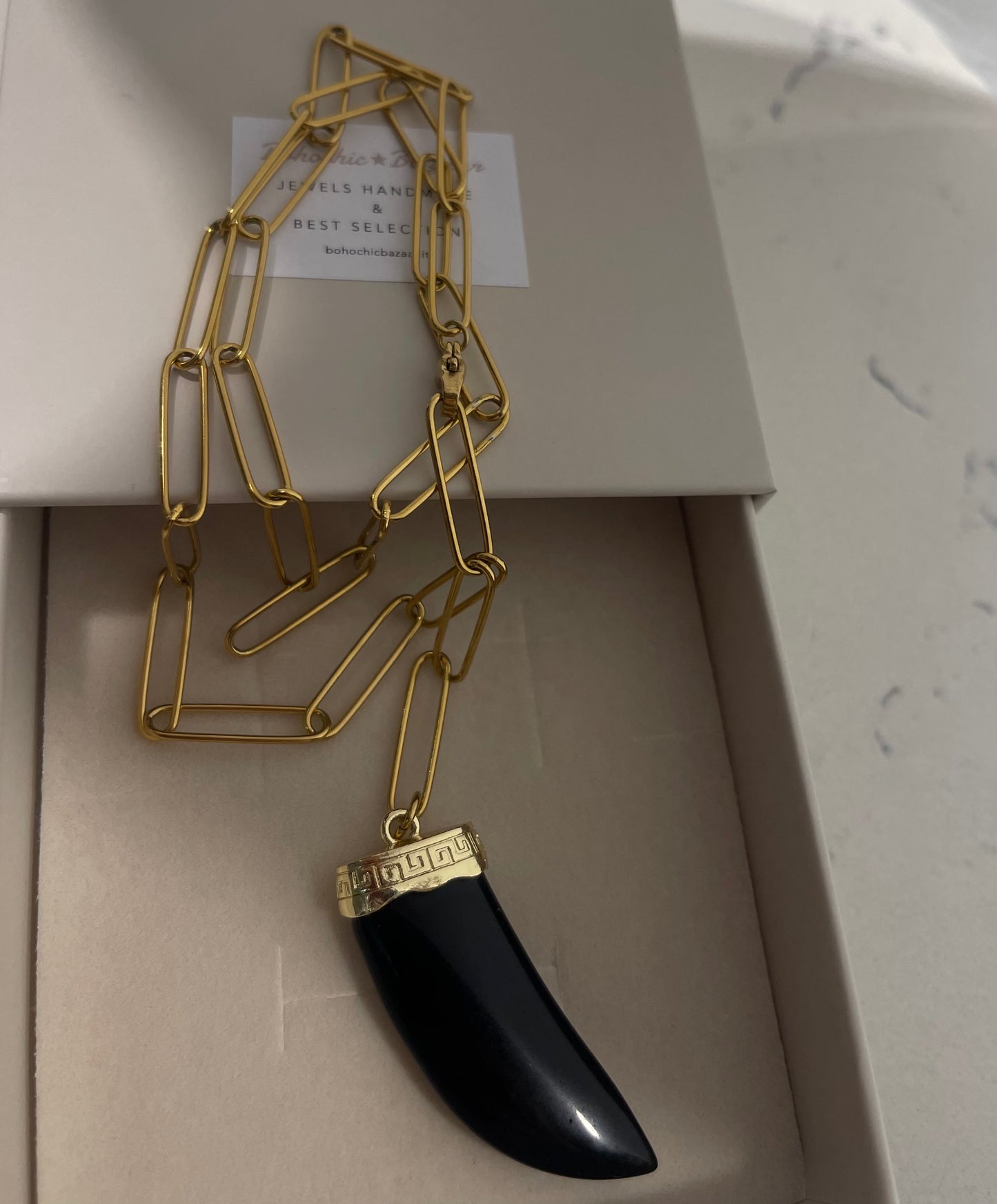 Baguette Maxi corno Nero