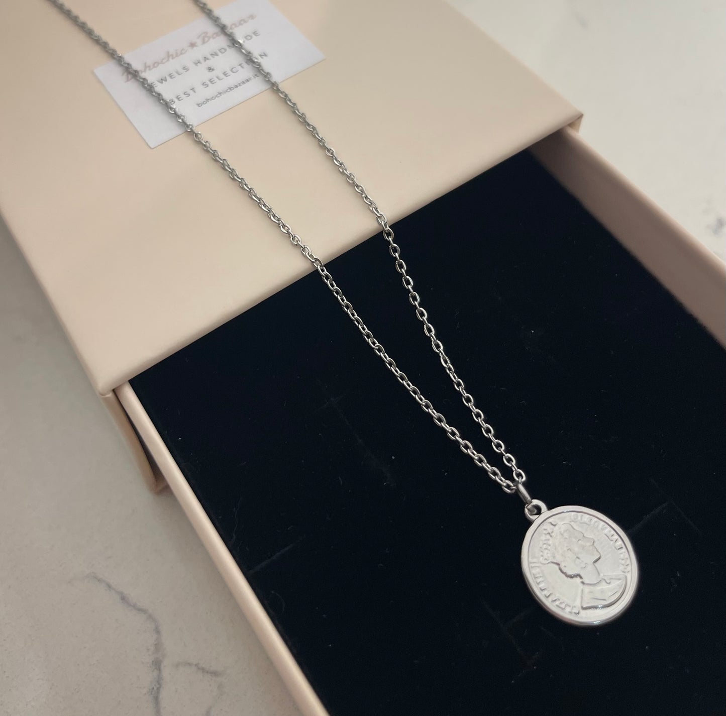 Collana Medaglia Silver