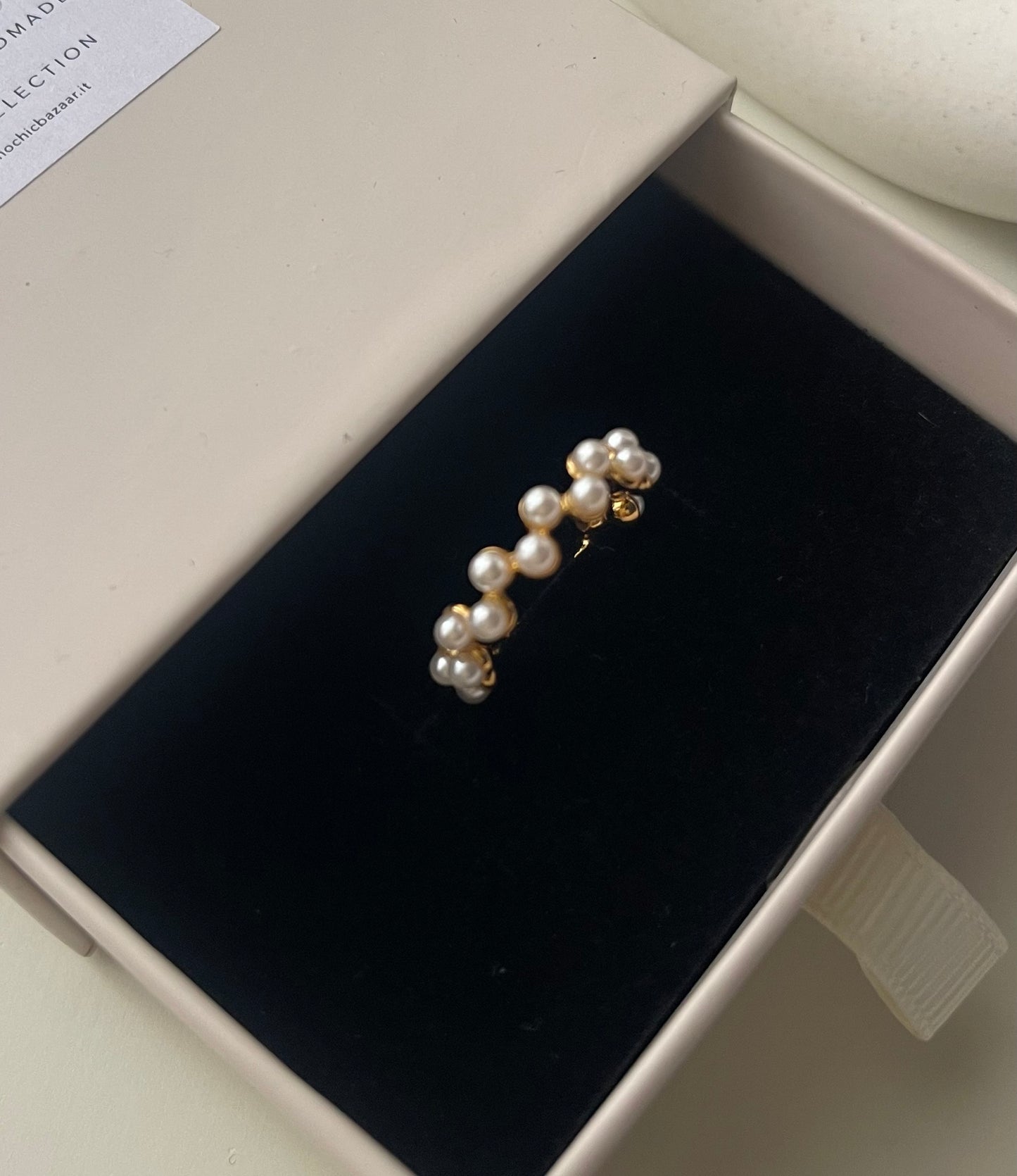 Anello perle girotondo