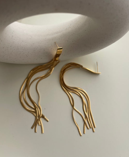Gold Fringes Pendant