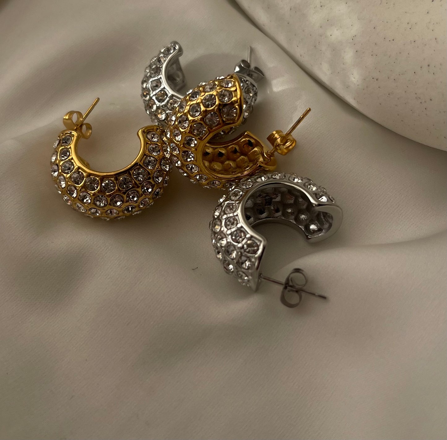 Bomb Diamond Hoops