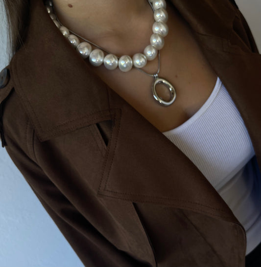 Collier Maxi Perle Ovali
