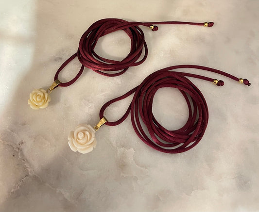 Choker Rosellina Burgundy