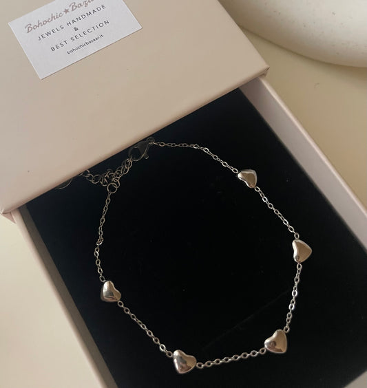 Bracciale cuoricini
