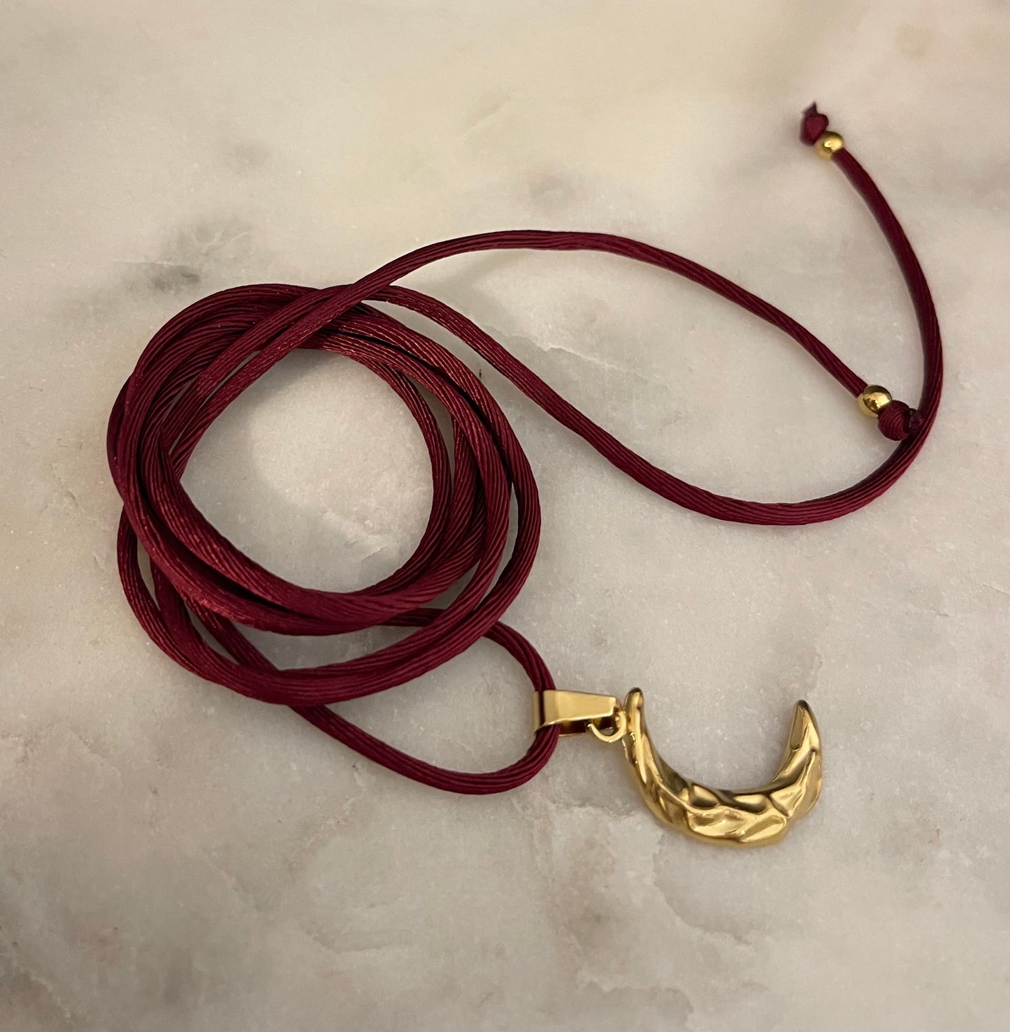Choker Satin Burgundy