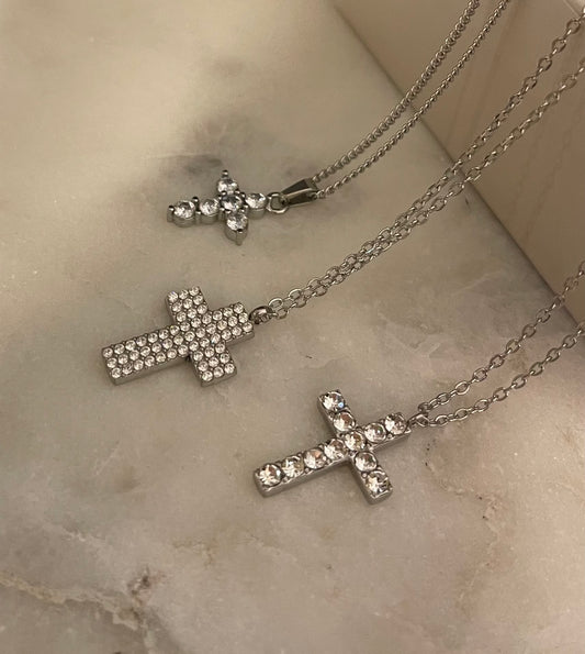 Crocette Silver Zircon Stones