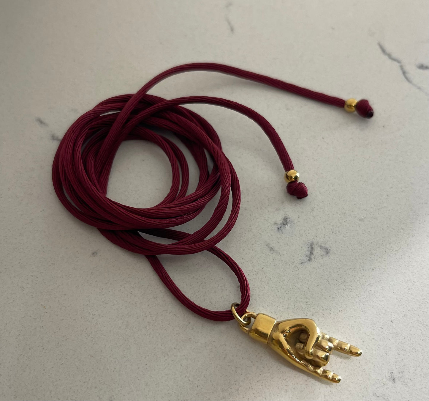 Choker Satin Burgundy
