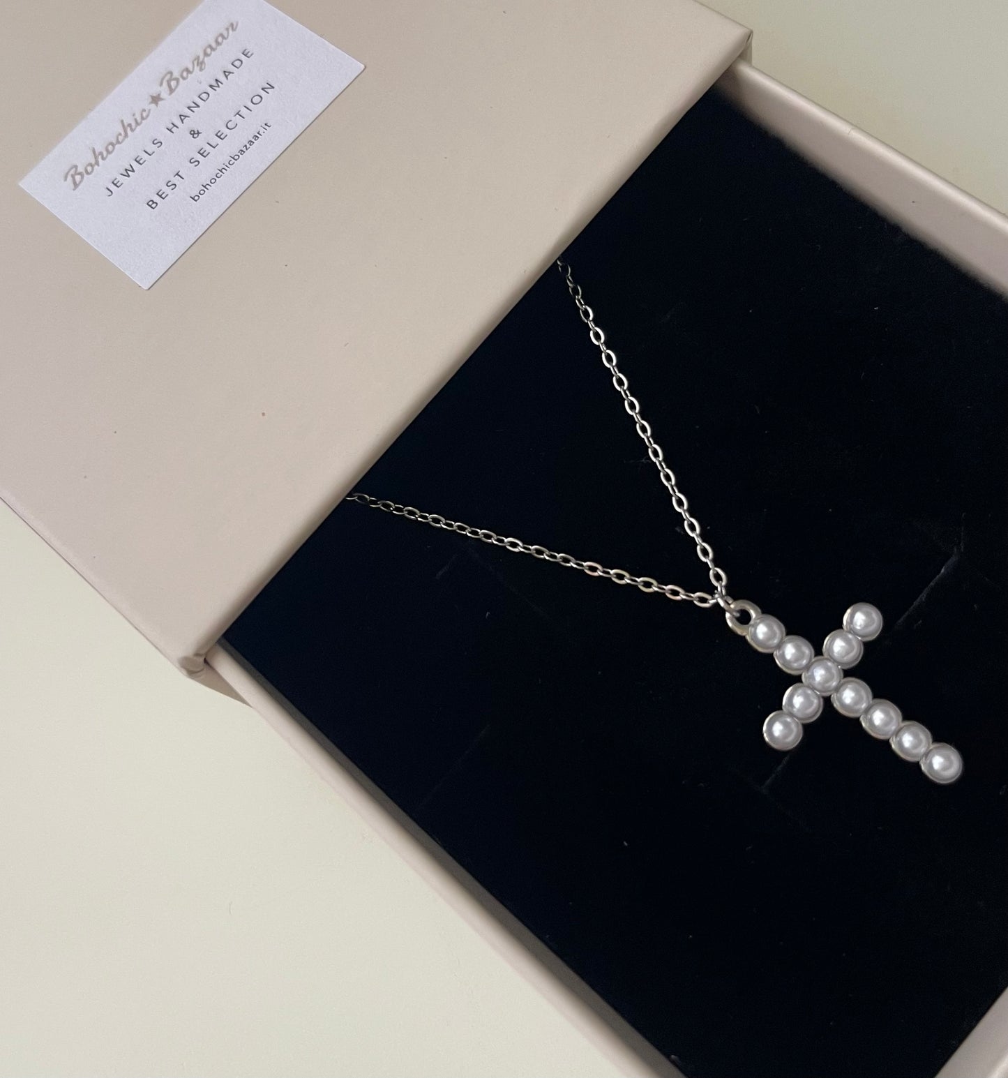 Collana Crocetta Perle