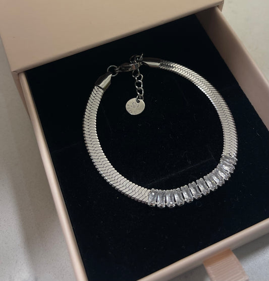Bracciale Snake Baguette