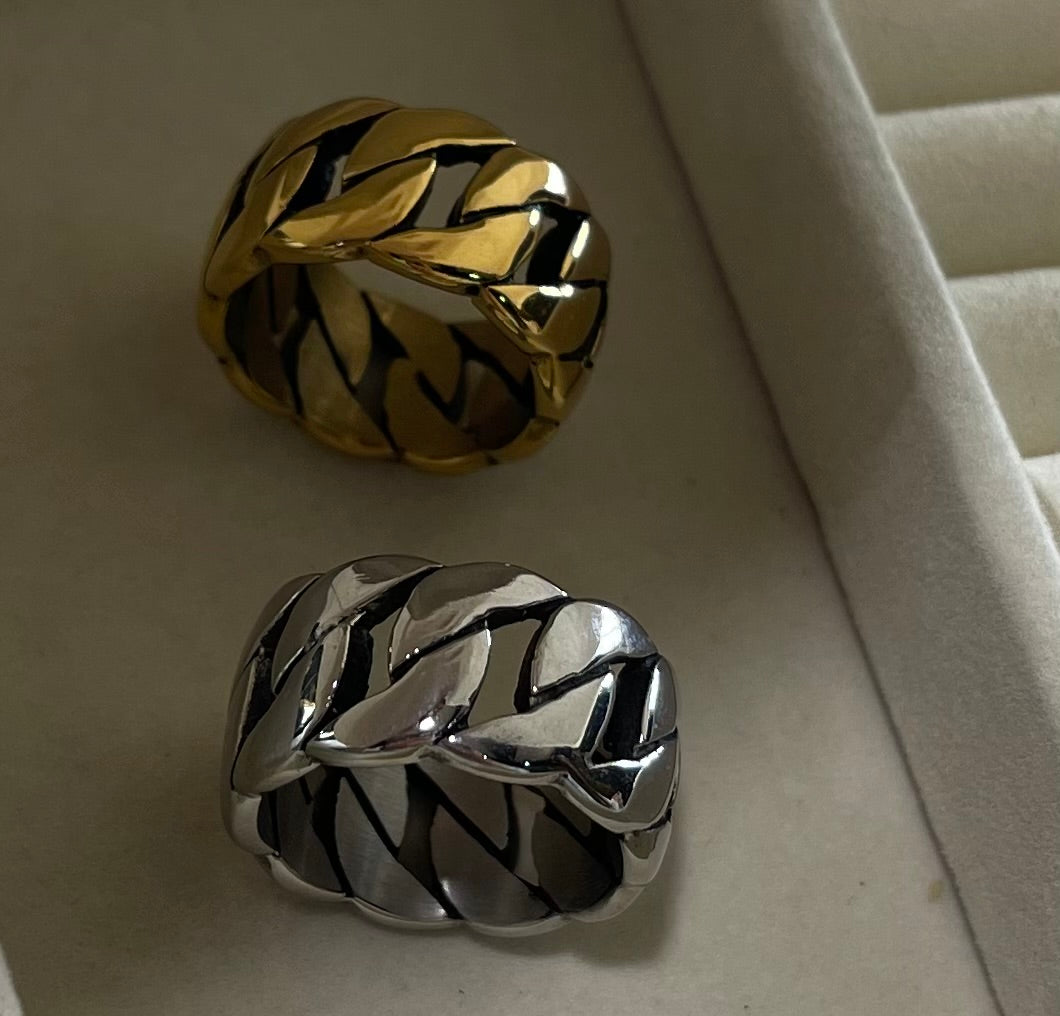 Anello Grumetta fascia larga