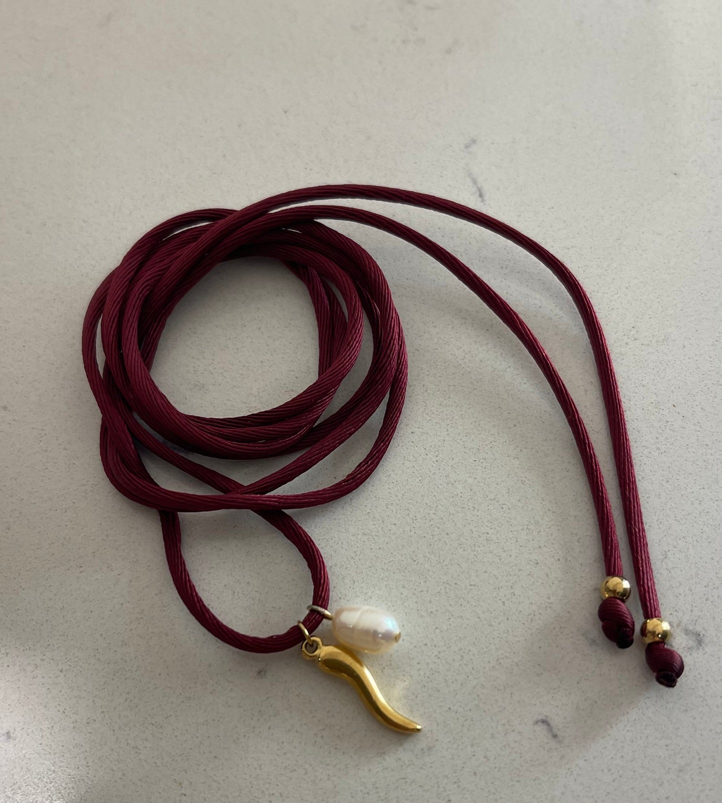 Choker Satin Burgundy