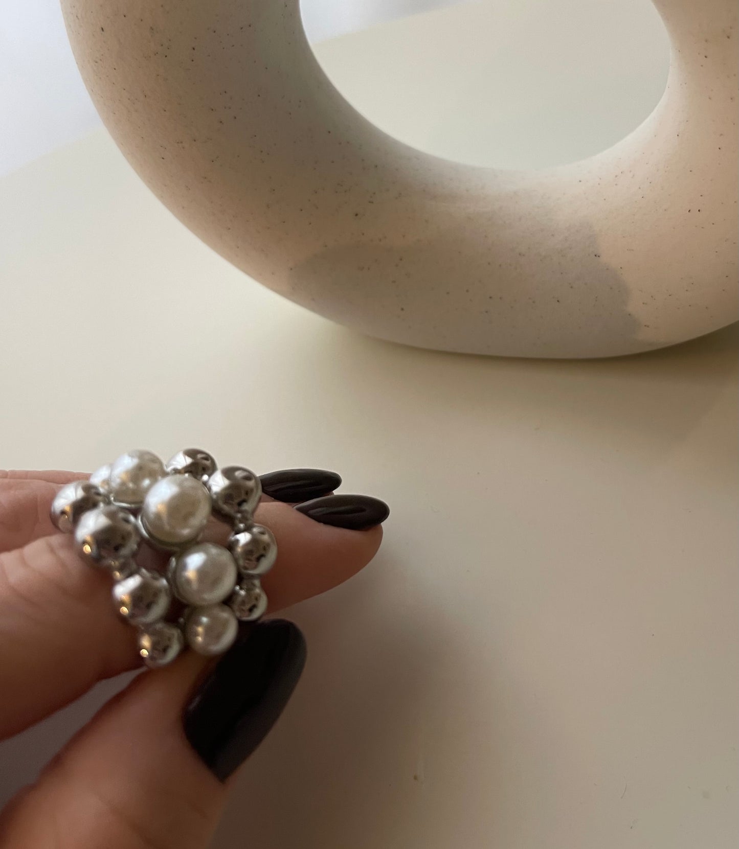 Anello Perle Bubble