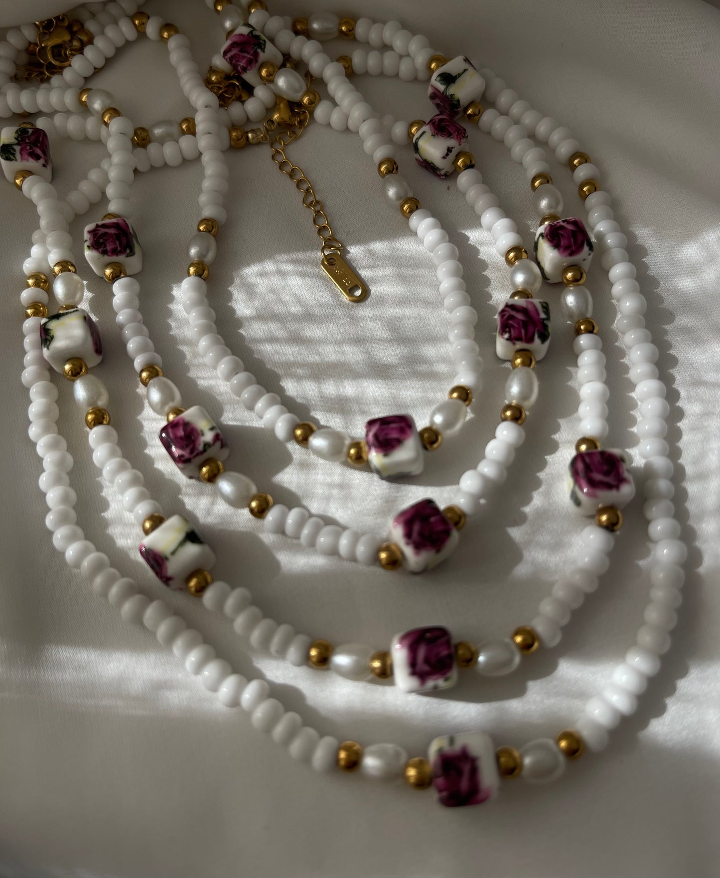 Collana Romantic White