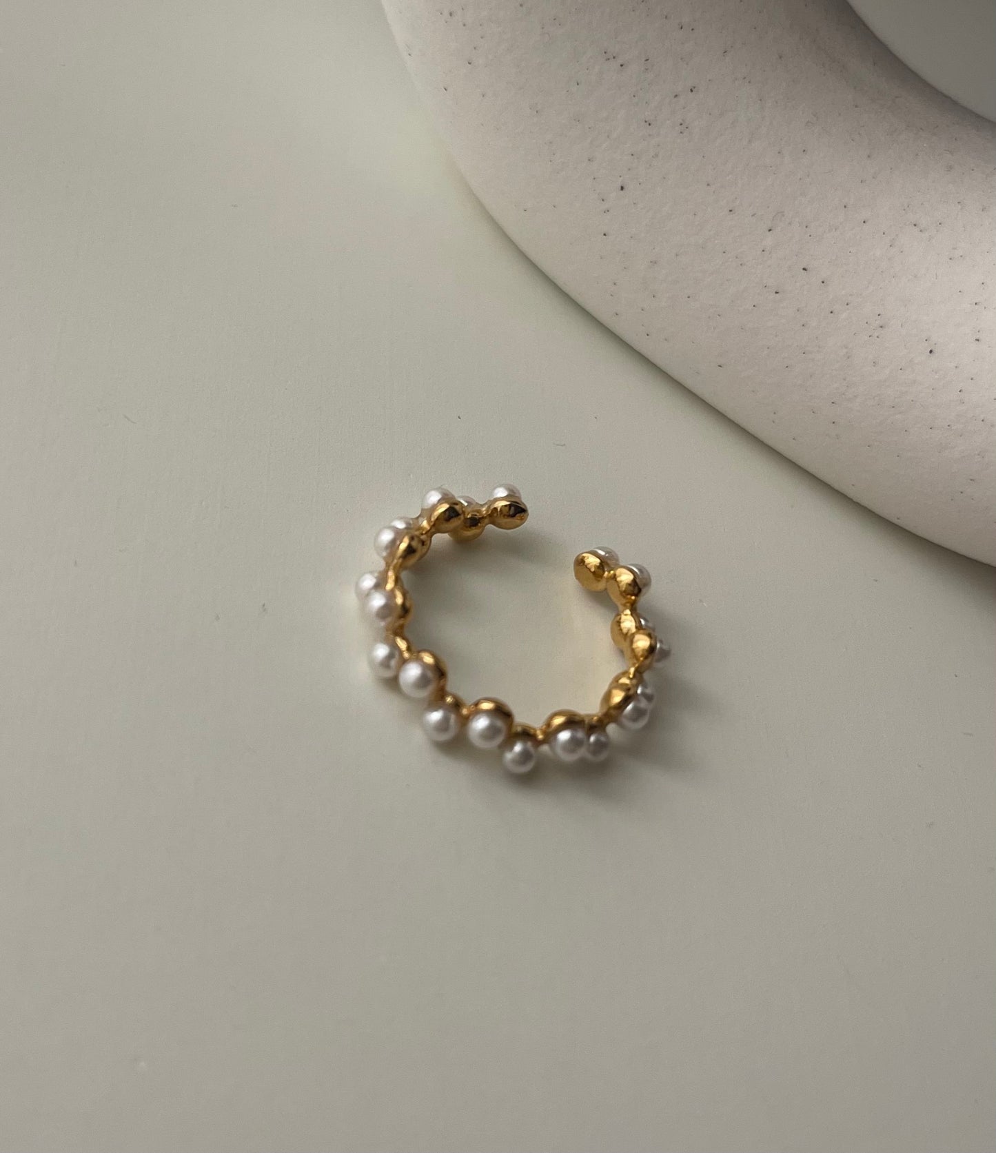 Anello perle girotondo