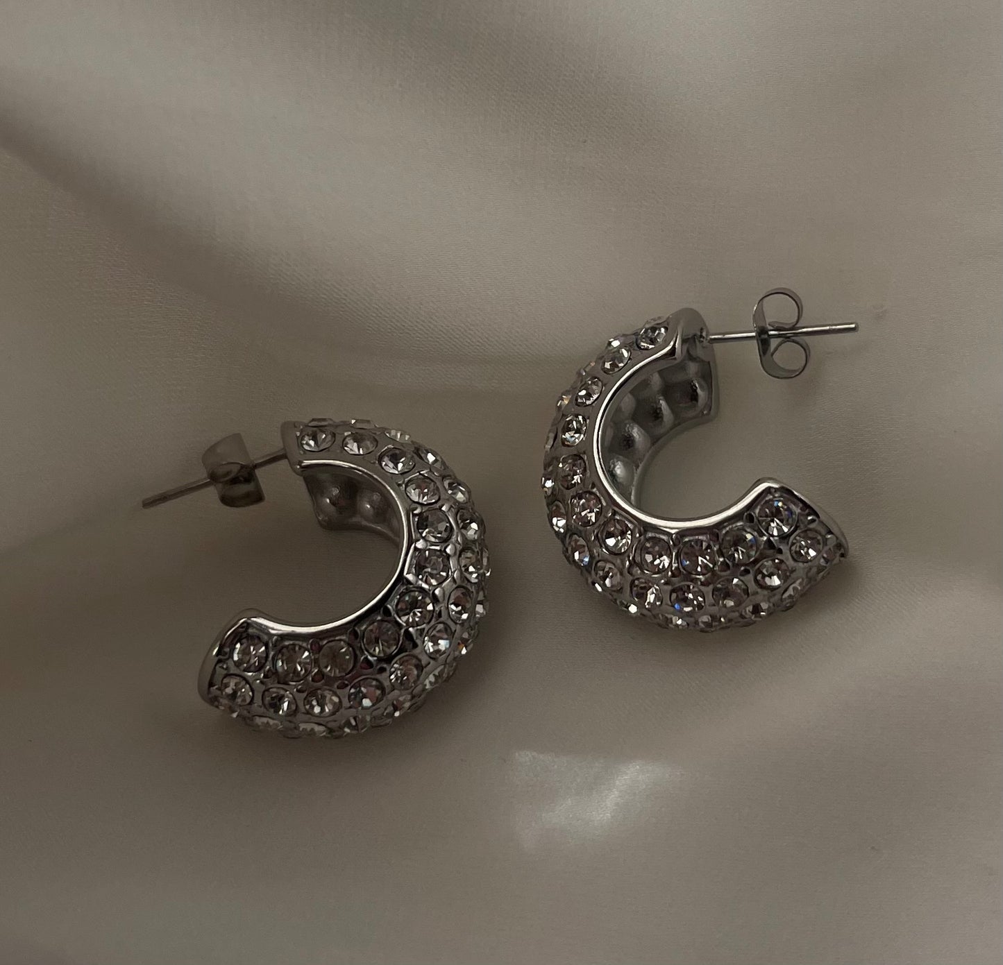 Bomb Diamond Hoops