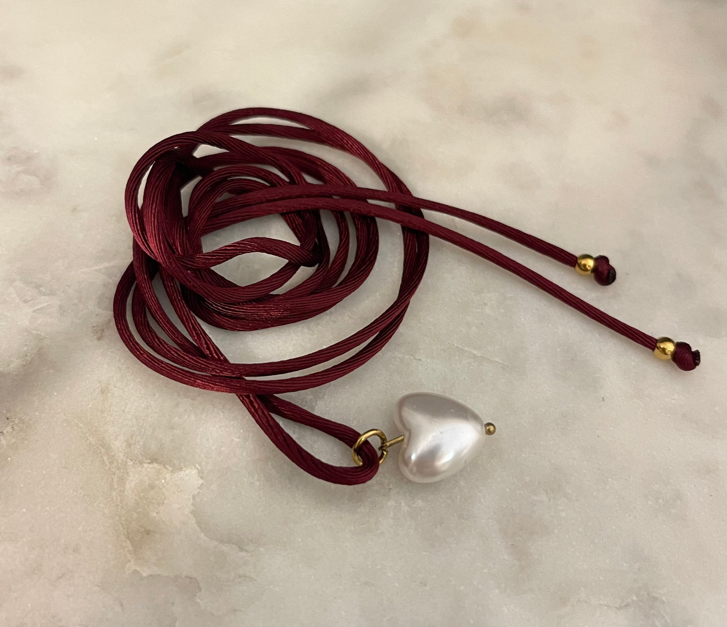 Choker Satin Burgundy