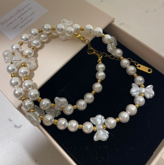 Collana Fiocchi Perle