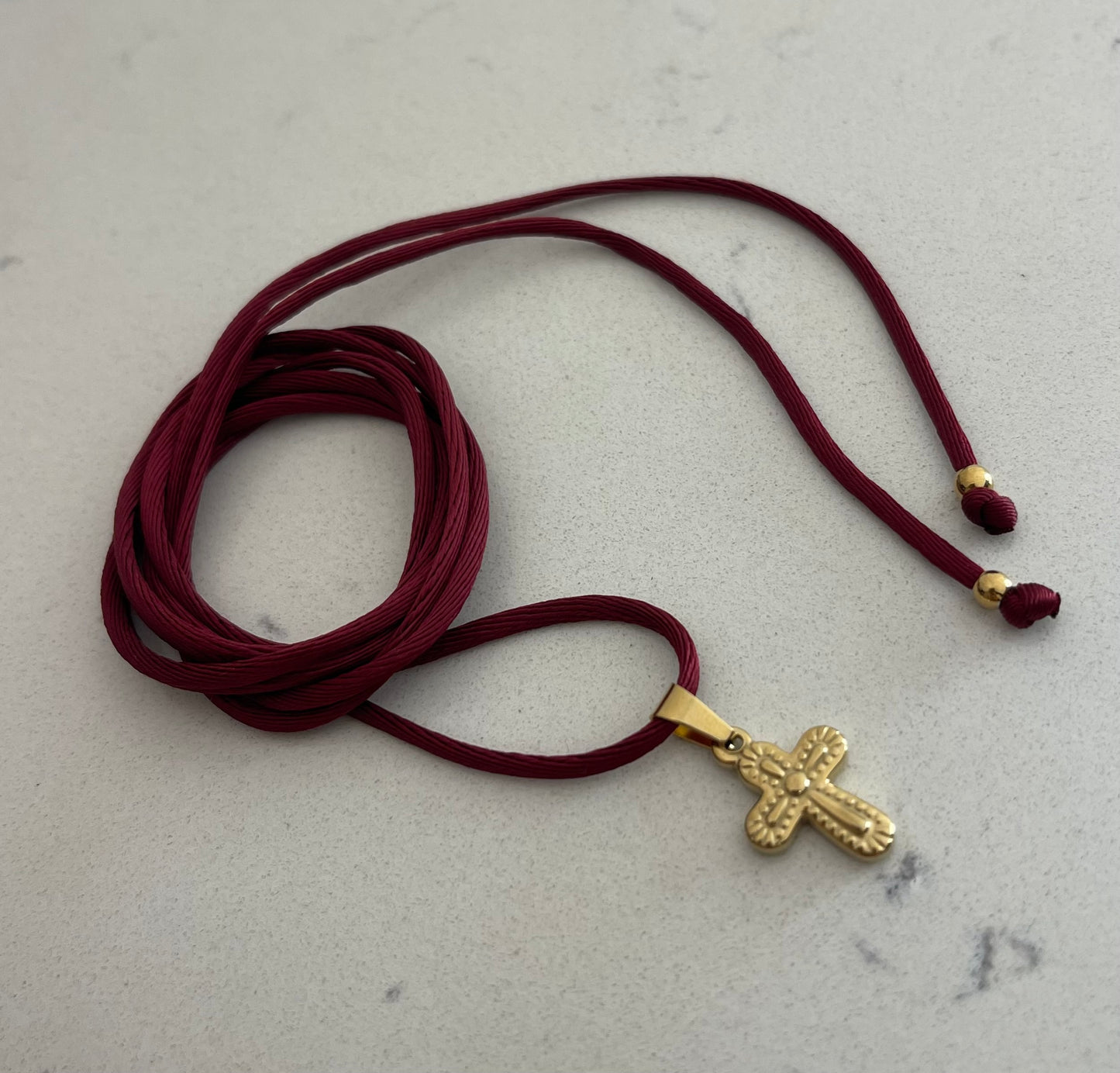 Choker Satin Burgundy