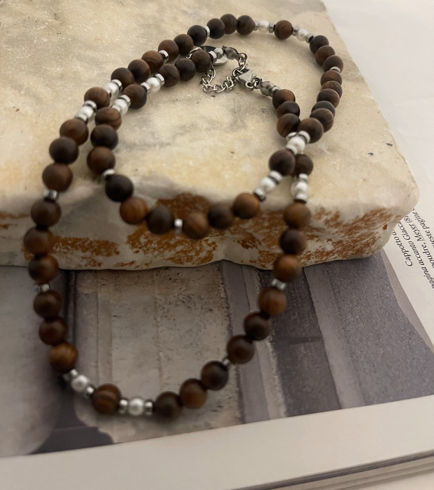 Collana Perle & Legno