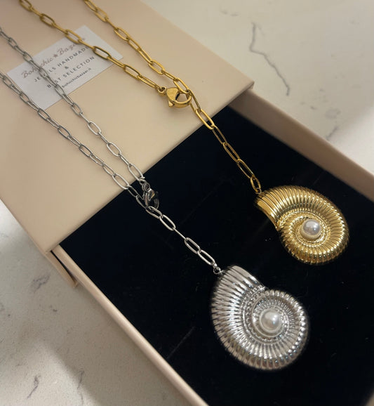 Collana Y Conchiglia Baguette
