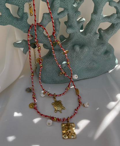 BohoChic Necklace Corallo