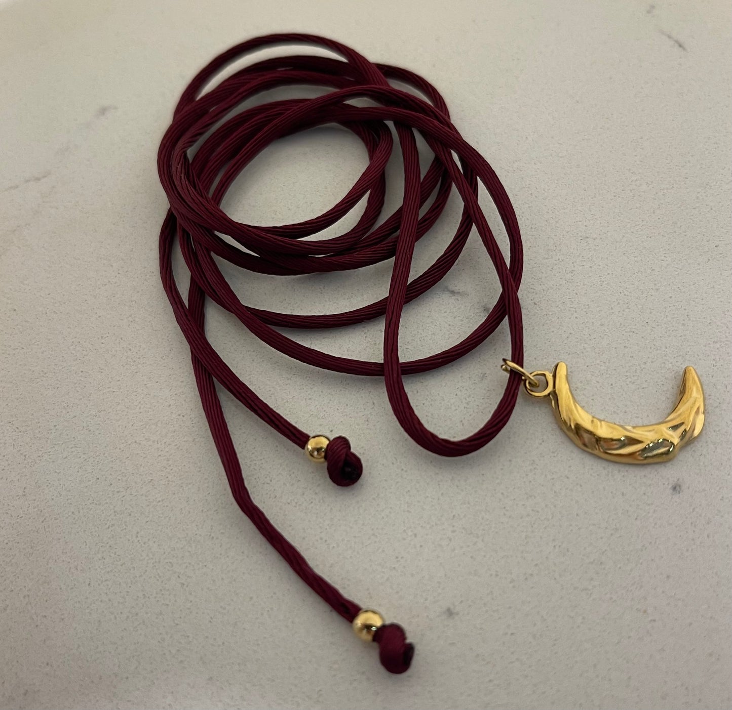 Choker Burgundy Gold