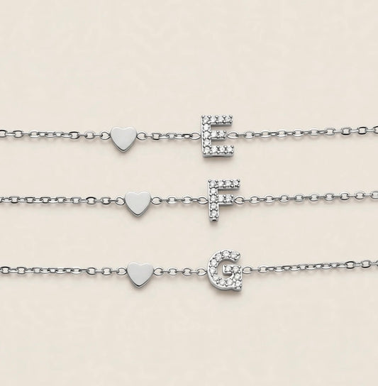 Braccialetto iniziale Silver