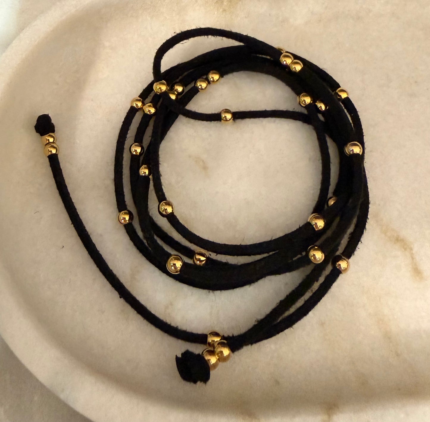 NAVAJO Choker Suede/GOLD